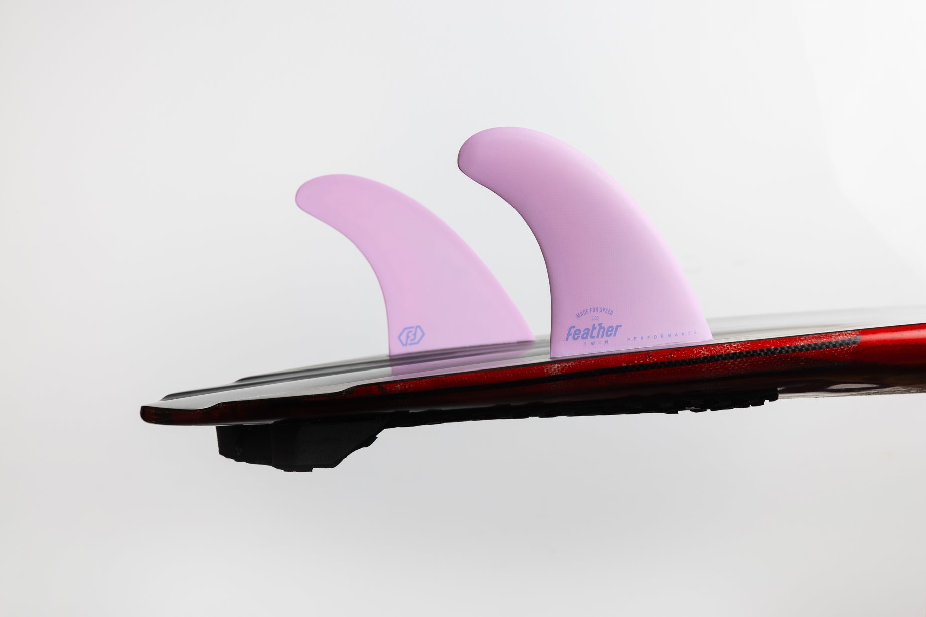 PERFORMANCE TWIN FIN BUBBLE PINK.