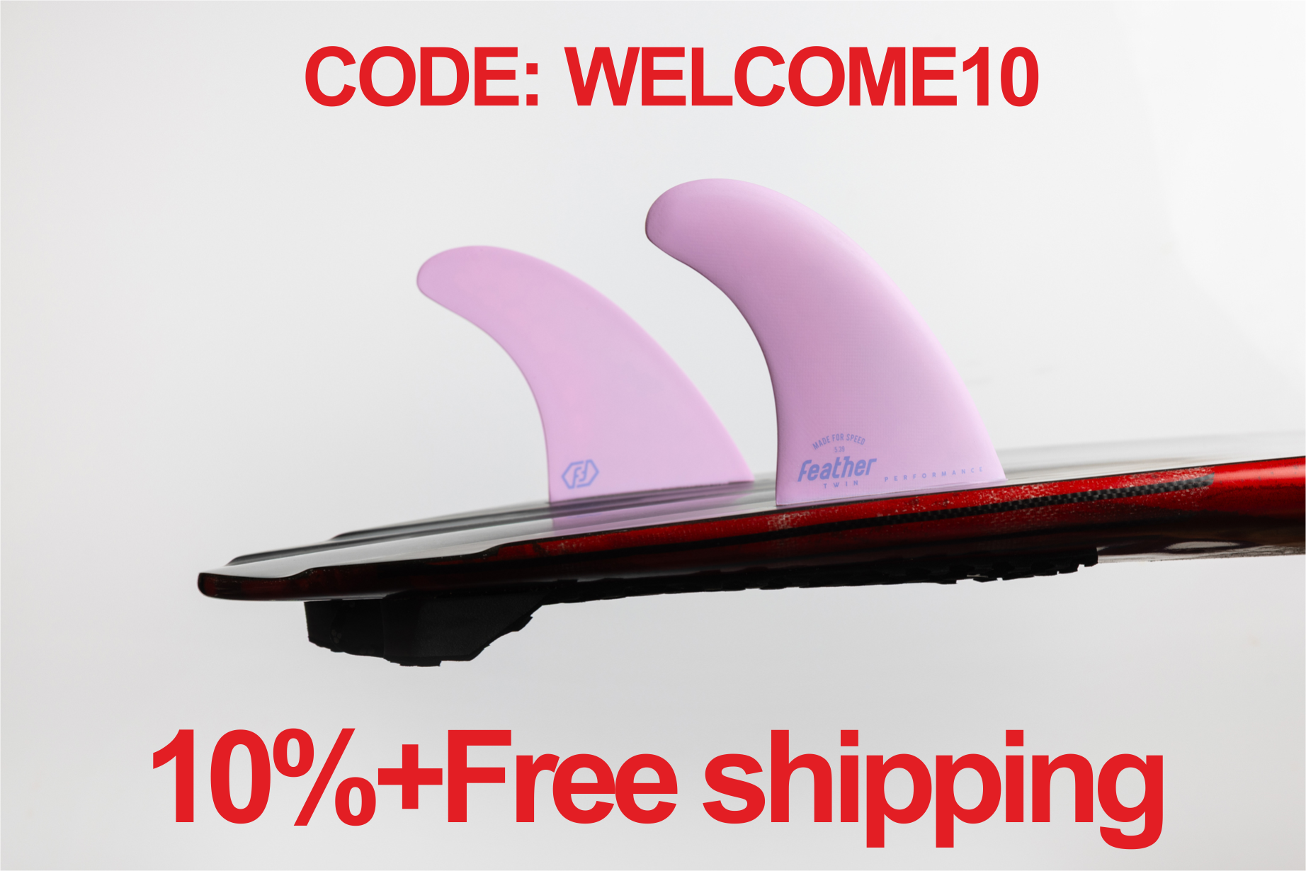 2026 PERFORMANCE TWIN FIN BUBBLE PINK