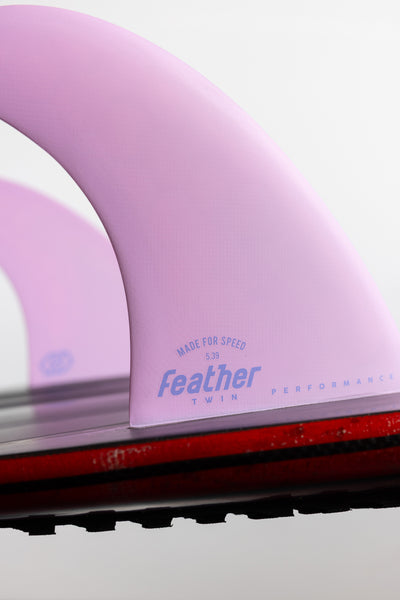 PERFORMANCE TWIN FIN BUBBLE PINK.