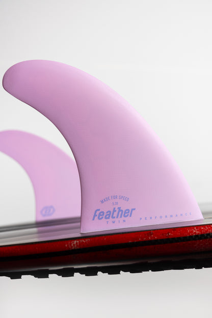 PERFORMANCE TWIN FIN BUBBLE PINK.