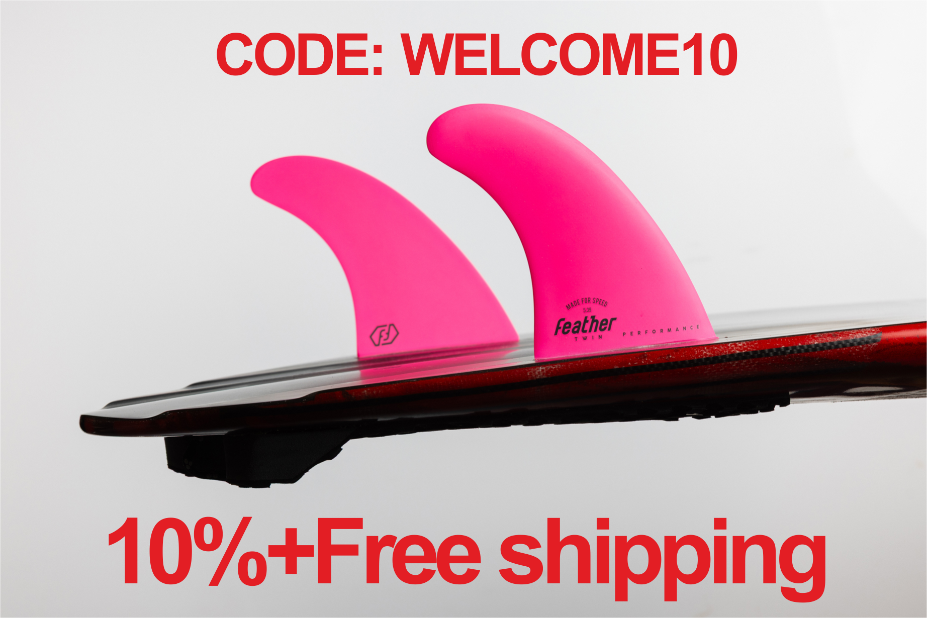 2026 PERFORMANCE TWIN FIN FLUOR PINK